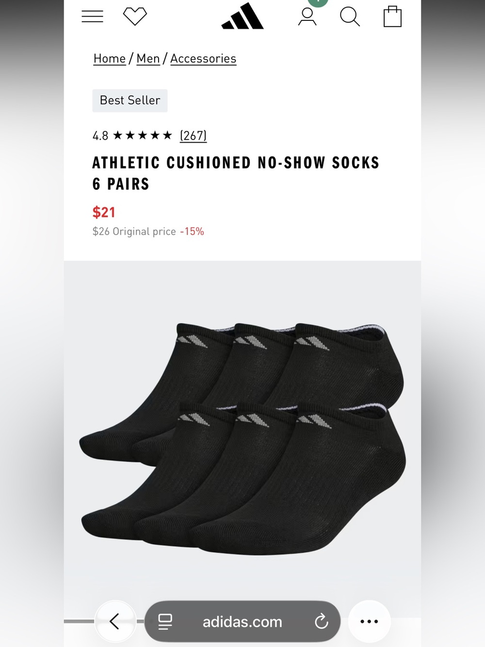 Adidas Socks - Picture 2 of 2